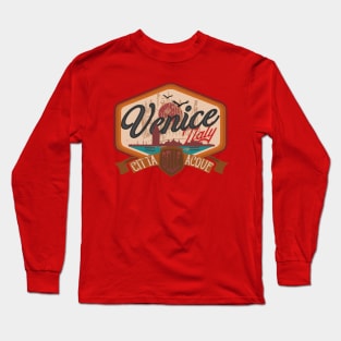 Venice Italy vintage label logo Long Sleeve T-Shirt